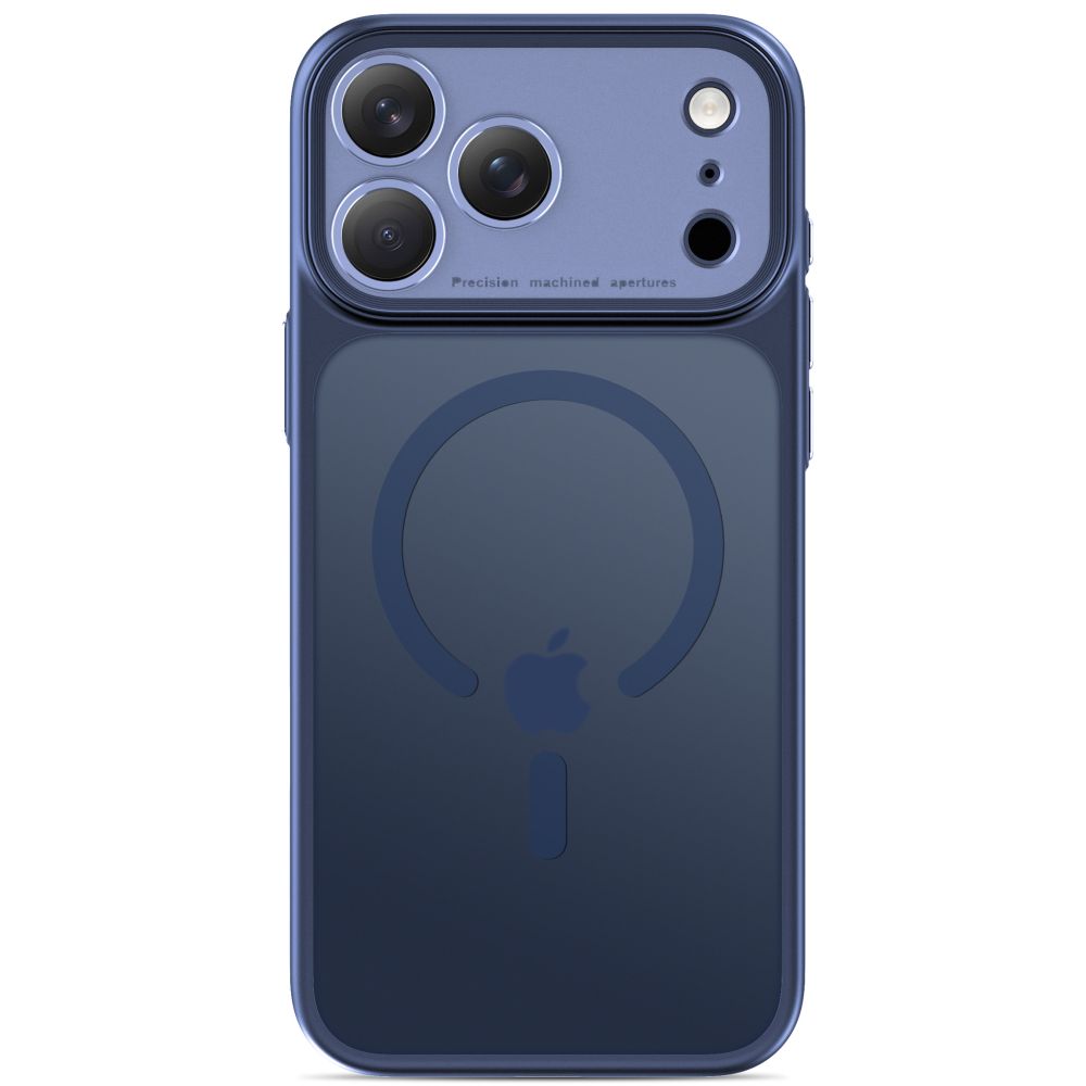 Dėklas Tech-Protect MagPrime MagSafe CC iPhone 17 Pro Max / 18 Pro Max, matinis tamsiai mėlynas