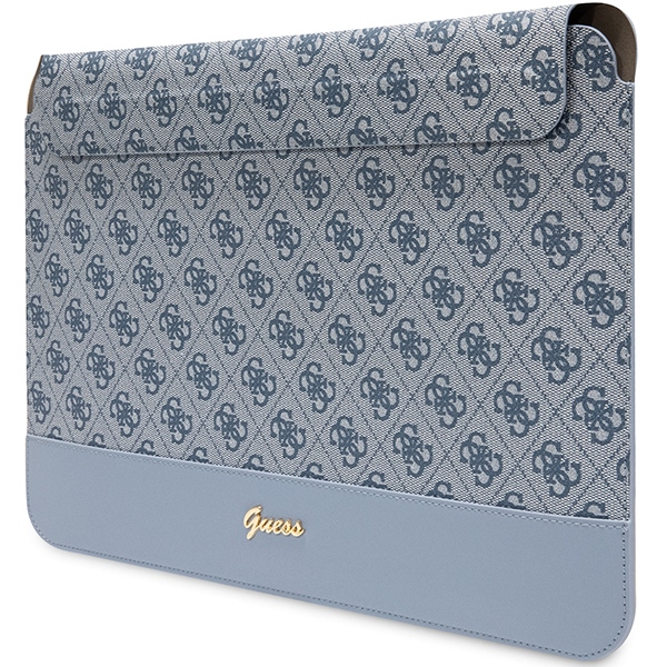Guess 4G Stripe Metal Logo dėklas 14" nešiojamajam kompiuteriui - mėlynas