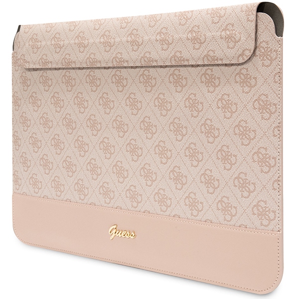 Guess 4G Stripe Metal Logo dėklas 14" nešiojamajam kompiuteriui - rožinis