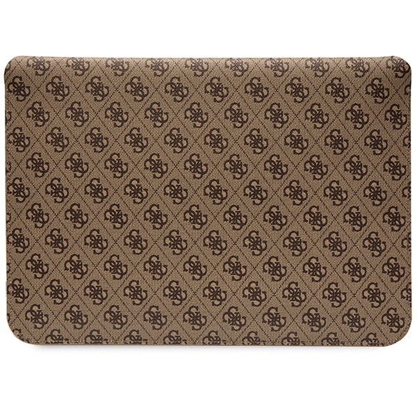Guess 4G Stripe Metal Logo dėklas 14" nešiojamajam kompiuteriui - rudas