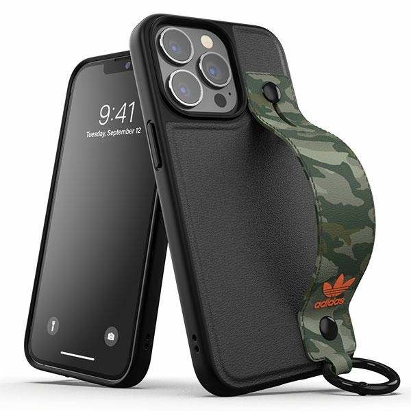 Adidas OR dėklas su dirželiu iPhone 13/13 Pro, juodai žalias