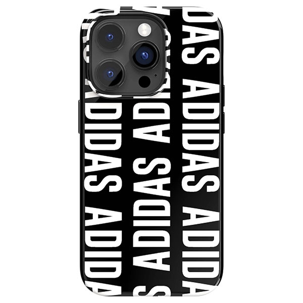 Adidas Snap Case Logo dėklas iPhone 14 Pro – juodas