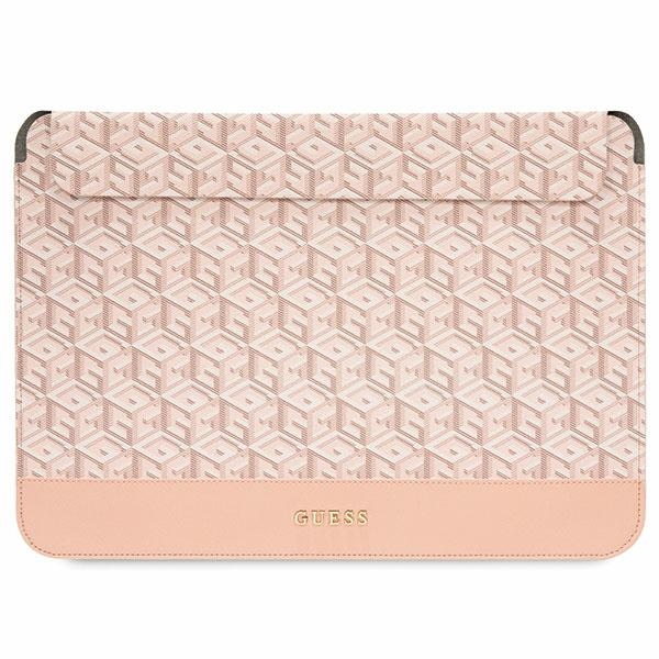 Guess GCube Stripes dėklas 14" nešiojamam kompiuteriui - rožin is