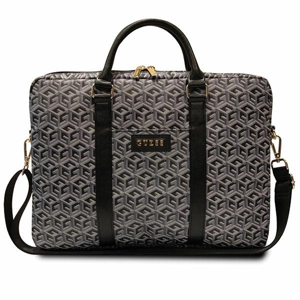 Guess GCube Stripes krepšys 16" nešiojamajam kompiuteriui - juodas
