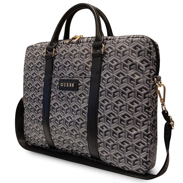 Guess GCube Stripes krepšys 16" nešiojamajam kompiuteriui - juodas