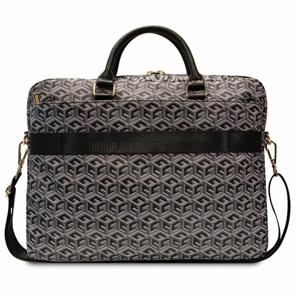 Guess GCube Stripes krepšys 16" nešiojamajam kompiuteriui - juodas