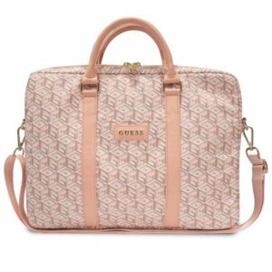 Guess GCube Stripes krepšys 16" nešiojamajam kompiuteriui - rožinis