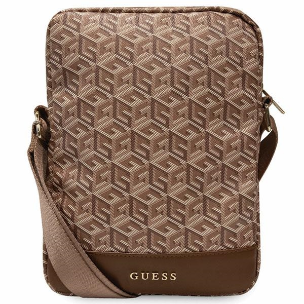 Guess Krepšys GUTB10HGCFSEW 10" ruda/ruda GCube Stripe planšetinio kompiuterio krepšys