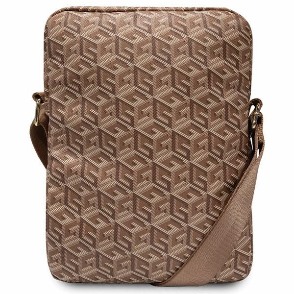 Guess Krepšys GUTB10HGCFSEW 10" ruda/ruda GCube Stripe planšetinio kompiuterio krepšys