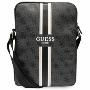 Guess Krepšys GUTB10P4RPSK 10" juoda/juoda 4G Stripes planšetinio kompiuterio krepšys