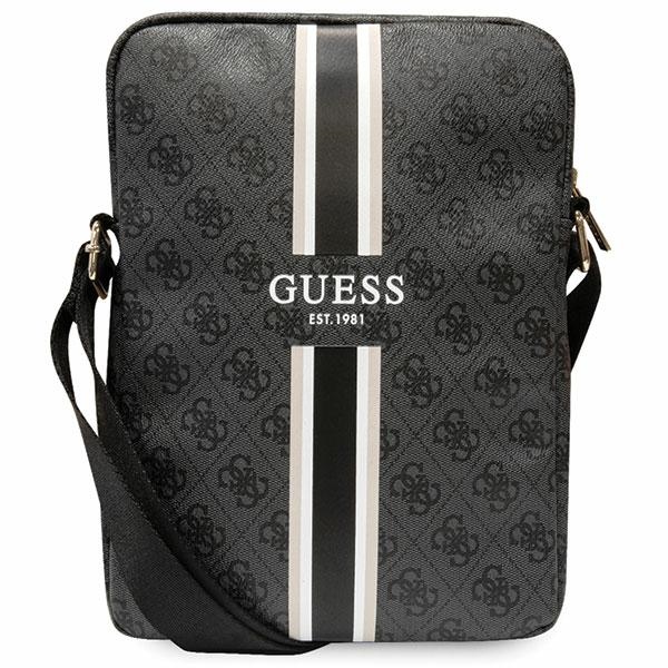Guess Krepšys GUTB10P4RPSK 10" juoda/juoda 4G Stripes planšetinio kompiuterio krepšys