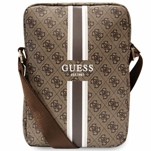Guess Krepšys GUTB10P4RPSW 10" ruda/ruda 4G Stripes planšetinio kompiuterio krepšys