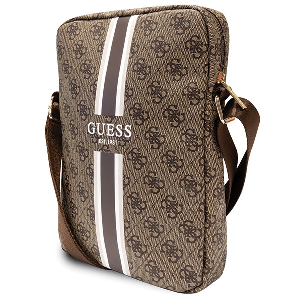 Guess Krepšys GUTB10P4RPSW 10" ruda/ruda 4G Stripes planšetinio kompiuterio krepšys