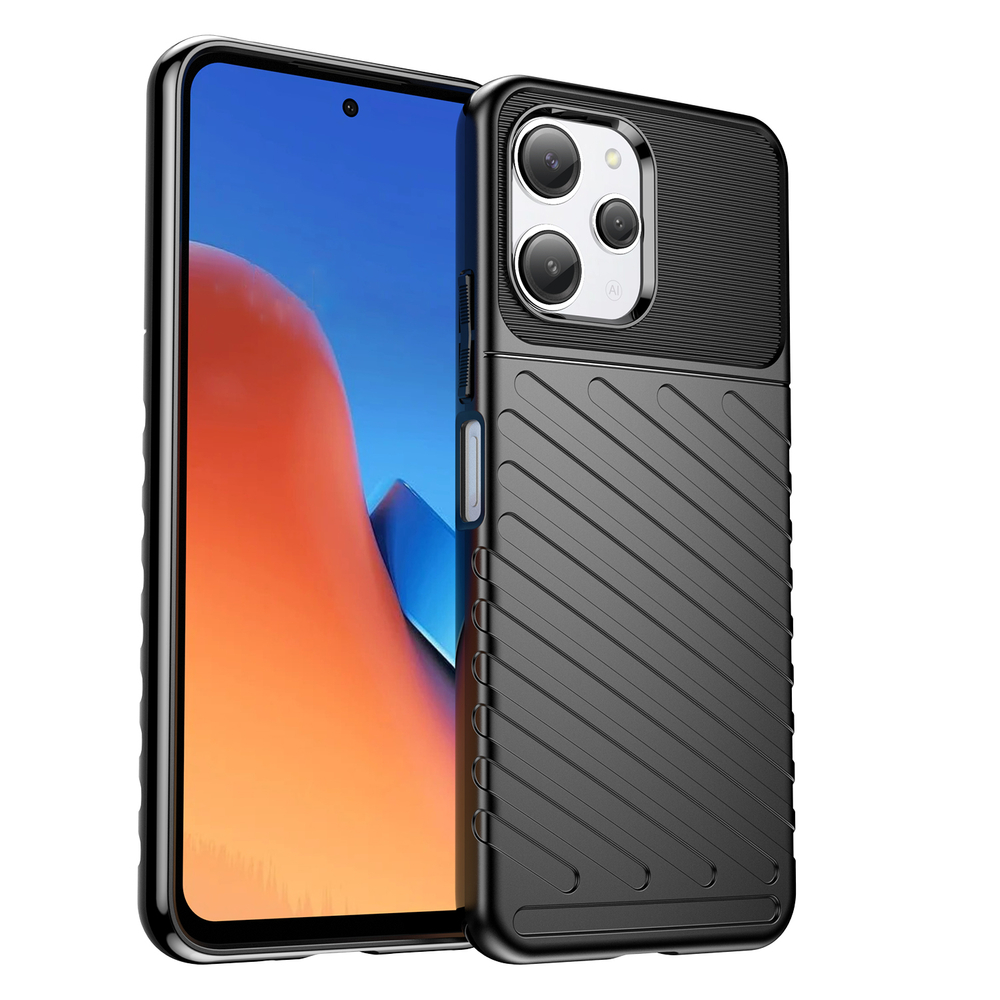 Thunder Case TPU dėklas Xiaomi Redmi 12 – juodas