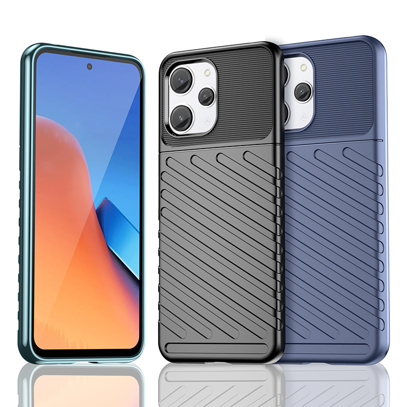 Thunder Case TPU dėklas Xiaomi Redmi 12 – juodas