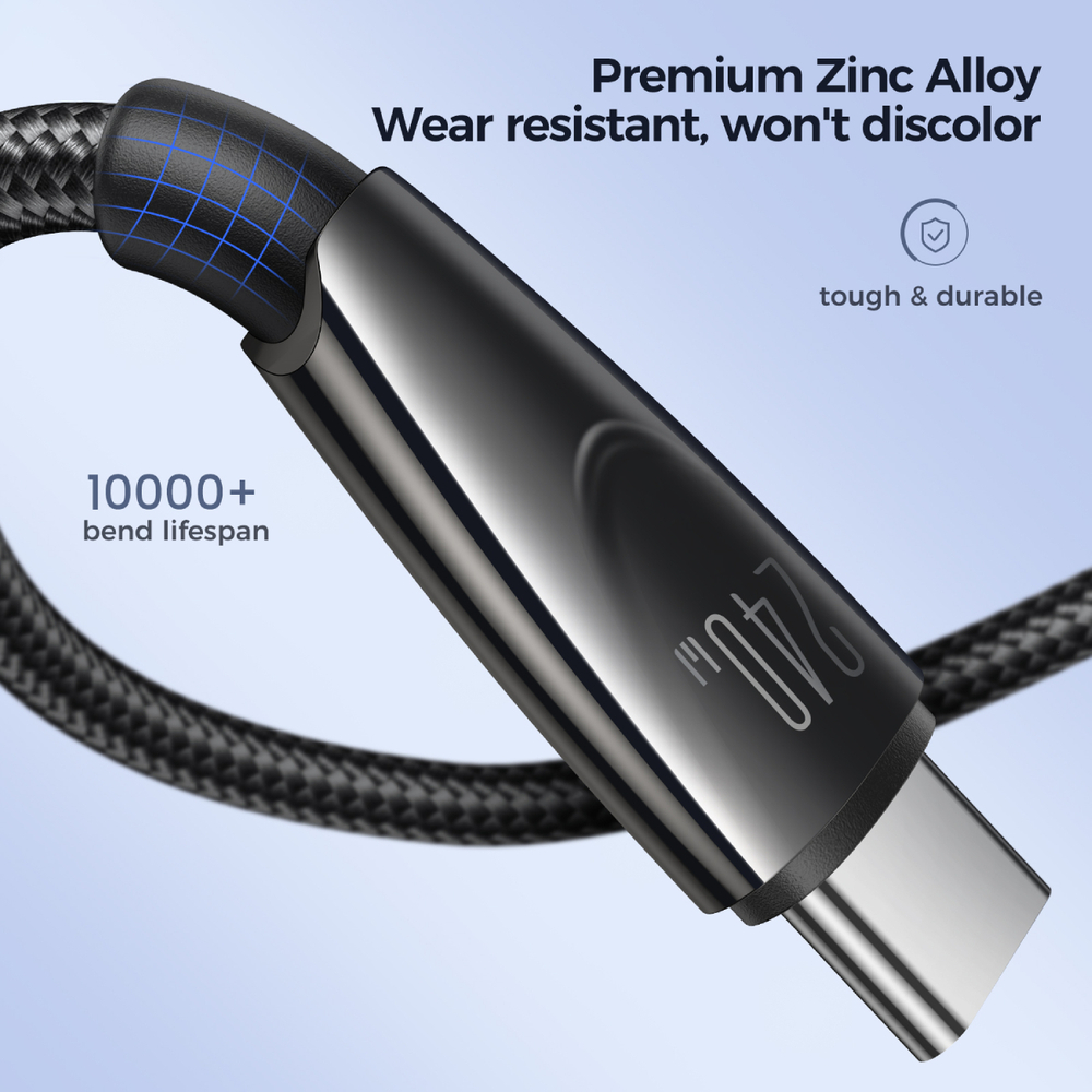 Joyroom Pioneer Series SA31-CC5 USB-C / USB-C 240W Laidas 1.2m - juodas