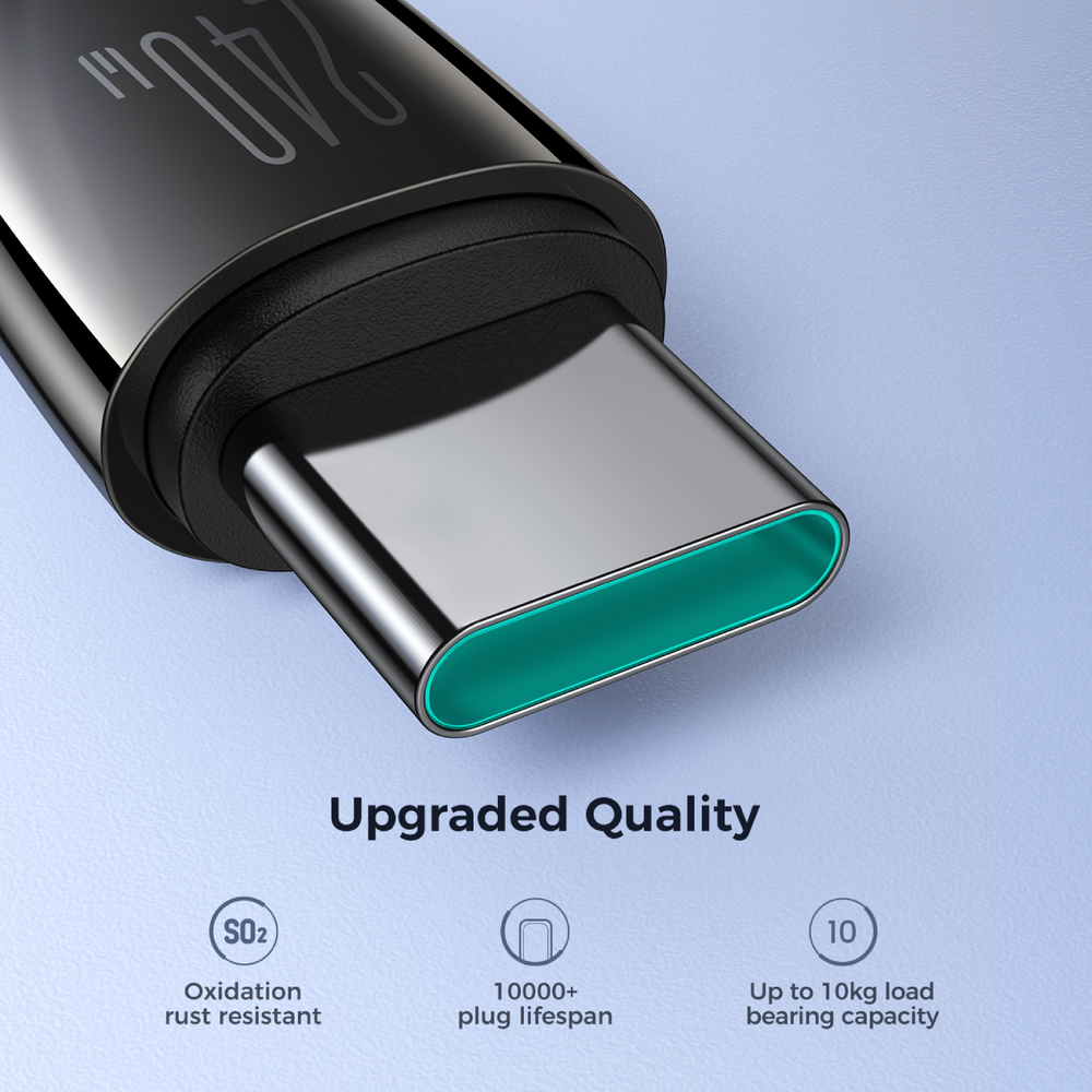 Joyroom Pioneer Series SA31-CC5 USB-C / USB-C 240W Laidas 1.2m - juodas
