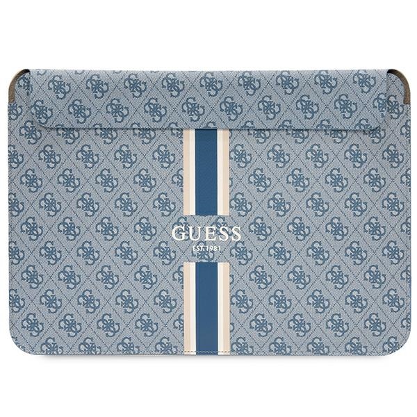Guess 4G Printed Stripes dėklas 16" nešiojamajam kompiuteriui - mėlynas