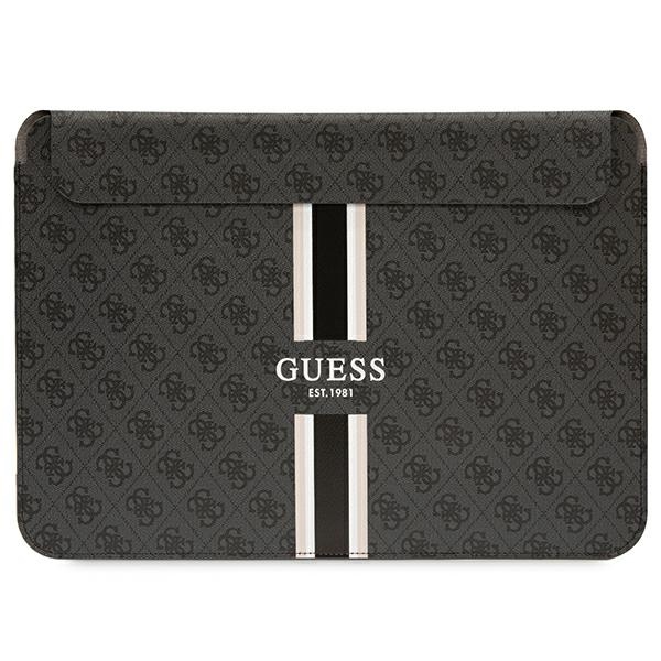 Guess 4G Printed Stripes dėklas 16" nešiojamajam kompiuteriui - juodas