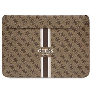 Guess 4G Printed Stripes dėklas 16" nešiojamajam kompiuteriui - rudas
