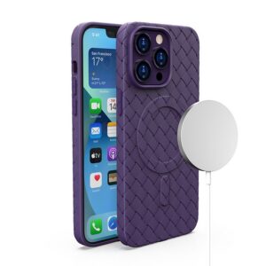 Pintas MagSafe dėklas iPhone 15 Pro – violetinis