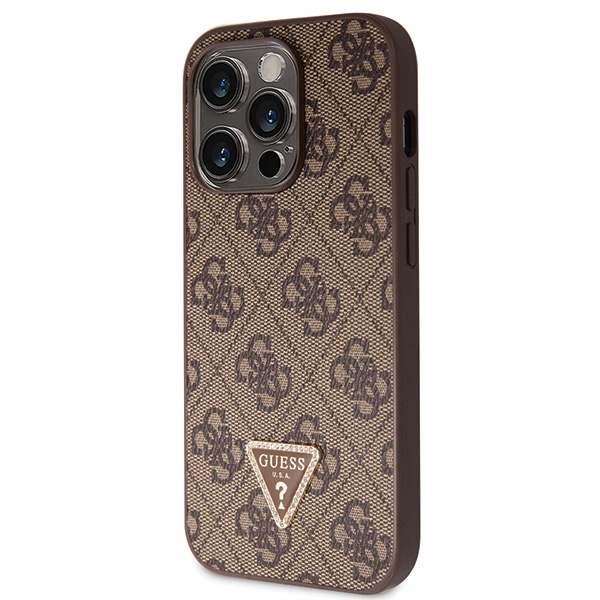Guess Crossbody 4G dėklas iPhone 14 Pro – rudas