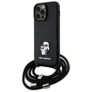 Karl Lagerfeld crossbody dėklas iPhone 14 Pro Max – juodas