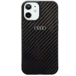Audi Carbon Fiber dėklas iPhone 11/XR 6.1 – juodas