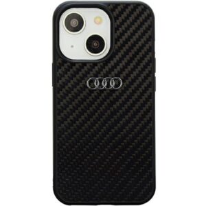 Audi Carbon Fiber dėklas iPhone 14 6.1 – juodas