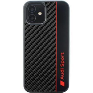 Audi anglies pluošto dėklas iPhone 11/XR – juodas