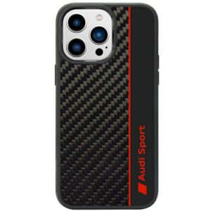 Audi anglies rašto dėklas iPhone 14 Pro – juodas