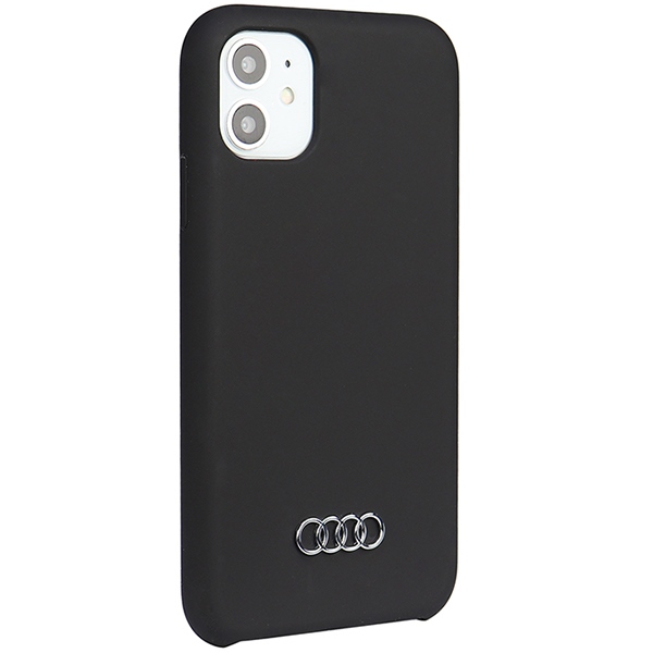 Audi silikoninis dėklas iPhone 11 / XR – juodas