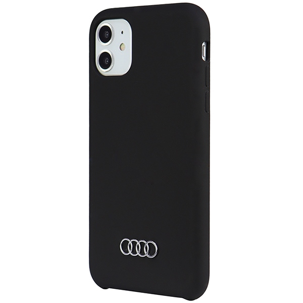 Audi silikoninis dėklas iPhone 11 / XR – juodas