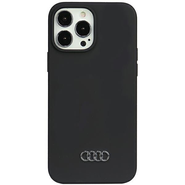 Audi silikoninis dėklas iPhone 13 Pro Max – juodas