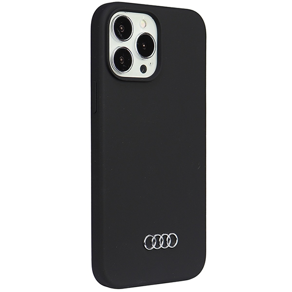 Audi silikoninis dėklas iPhone 13 Pro Max – juodas