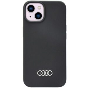 Audi silikoninis dėklas iPhone 14 – juodas