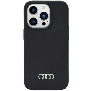 Audi silikoninis dėklas iPhone 14 Pro Max – juodas