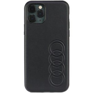 Audi sintetinės odos dėklas iPhone 11 Pro – juodas