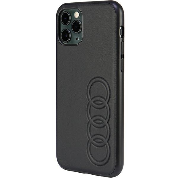 Audi sintetinės odos dėklas iPhone 11 Pro – juodas