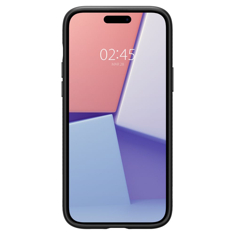 Dėklas Spigen Liquid Air iPhone 15 Matinis Juodas