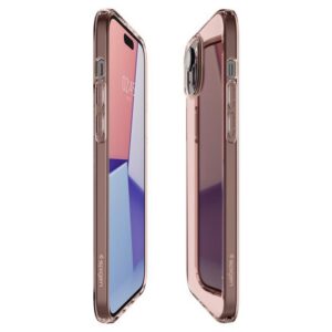 Spigen Crystal Flex dėklas iPhone 15 Plus – rožinis/skaidrus