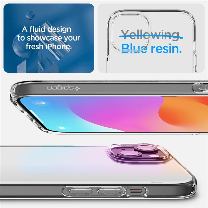 Spigen Crystal Flex dėklas iPhone 15 Plus – skaidrus