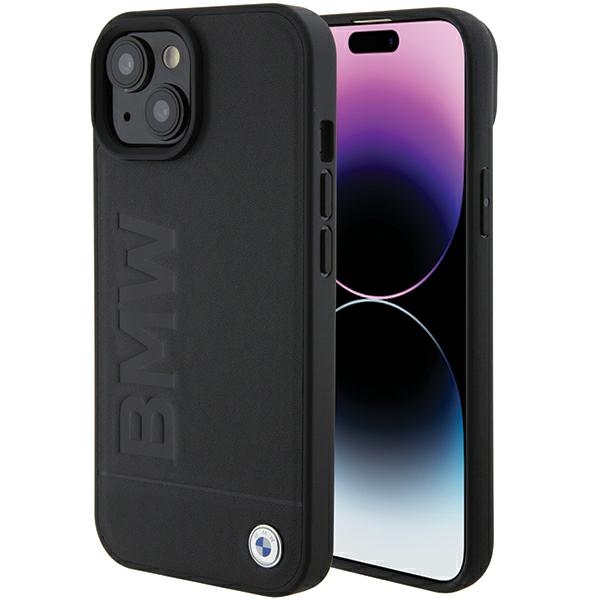 BMW odinis dėklas iPhone 15 – juodas