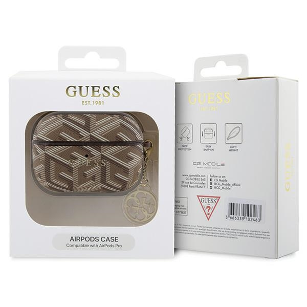 Guess dėklas AirPods Pro – rudas, GCube Charm
