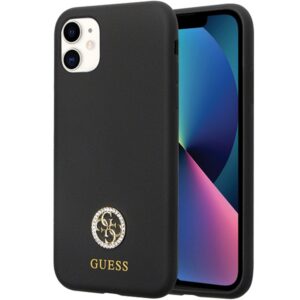 Guess silikoninis dėklas iPhone 11 / XR – juodas