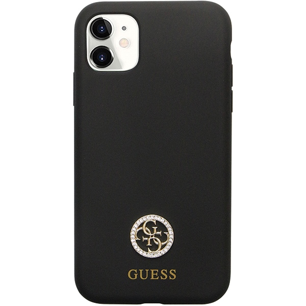 Guess silikoninis dėklas iPhone 11 / XR – juodas
