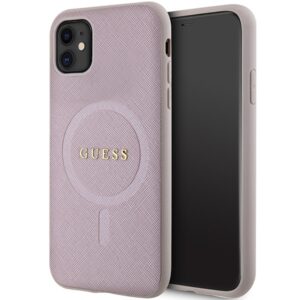 Guess MagSafe dėklas iPhone 11/XR – rožinis