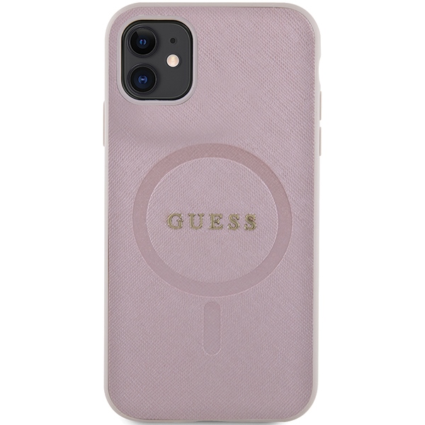 Guess MagSafe dėklas iPhone 11/XR – rožinis