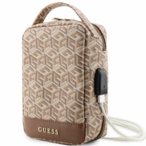 Guess GUHBHGCFSEW organizerių rankinė - ruda GCube Stripe