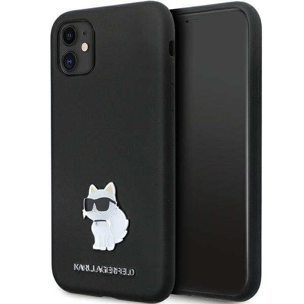 Karl Lagerfeld silikoninis dėklas iPhone 11/XR – juodas